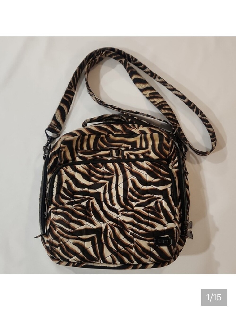 Lug Ranger 2 RFID Medium Crossbody Bag | Zebra Sand Pattern *flaws"